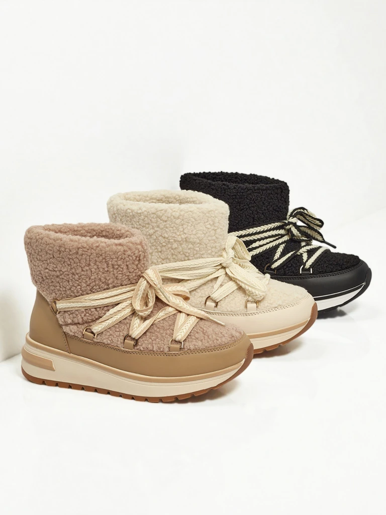Boty a'la sněhule dámské s kožíškem Verruna