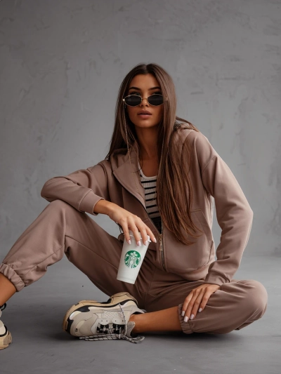 Royalfashion Dámský bavlněný teplákový set