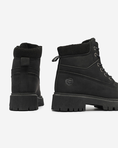 Чорні жіночі утеплені черевики-трапери Teruna - Взуття