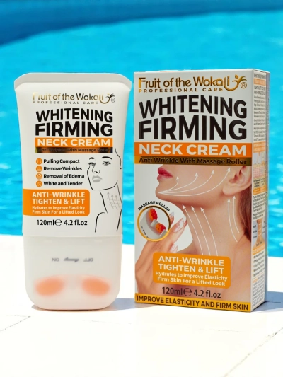 Ліфтинг-крем для шиї з ефектом сяйва та масажером