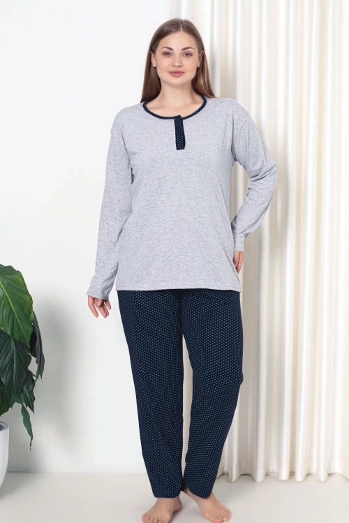 Royalfashion Жіноча бавовняна піжама в 2 частини PLUS SIZE