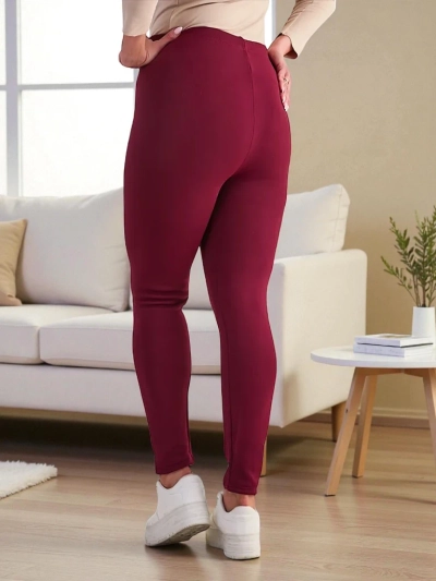 Royalfashion Dámské zateplené tregínové kalhoty PLUS SIZE