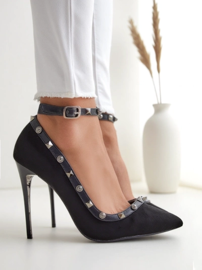 Royalfashion жіночі туфлі на підборах з шипами та ремінцем Callose
