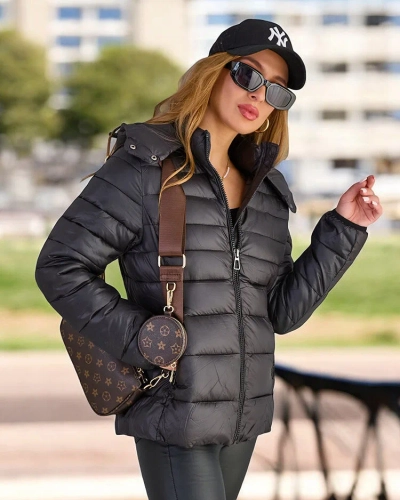 Жіноча стьобана зимова куртка Royalfashion