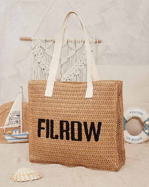 Royalfashion Велика жіноча солом'яна сумка