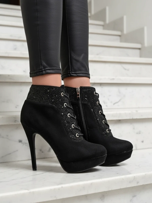 Royalfashion жіночі черевики на підборах з стразами Efelolo