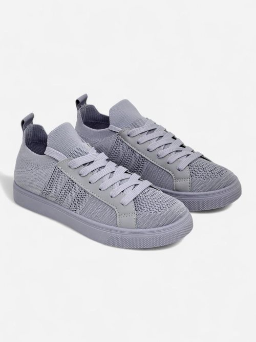 Androsia Gray Sneakers – Стильне спортивне взуття на плоскій підошві для літа та весни