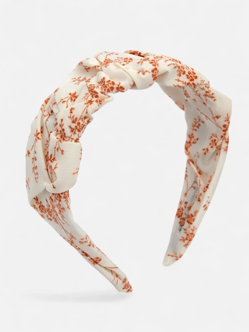 Royalfashion Пов'язка для волосся зі зморщуванням і принтом