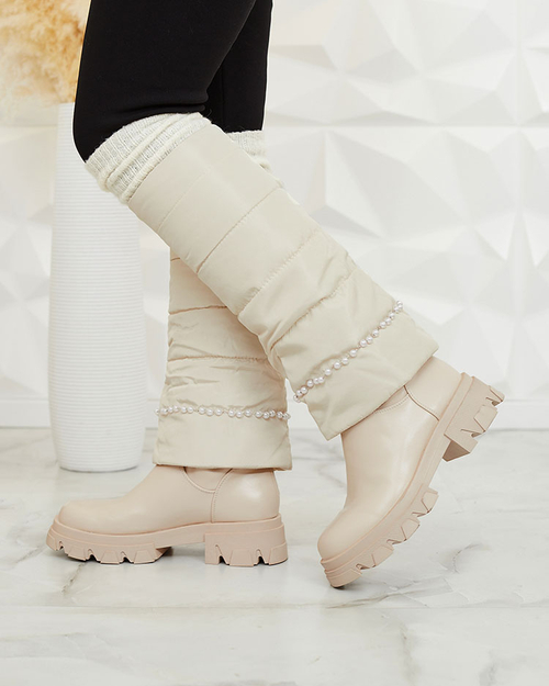 Royalfashion Жіночі черевики Ameroe кремового кольору