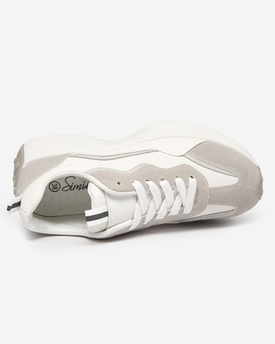Bílé dámské tenisky Qsially- Footwear