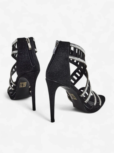 Royalfashion Dámské sandály na jehlovém podpatku s ozdobným svrškem Sycos