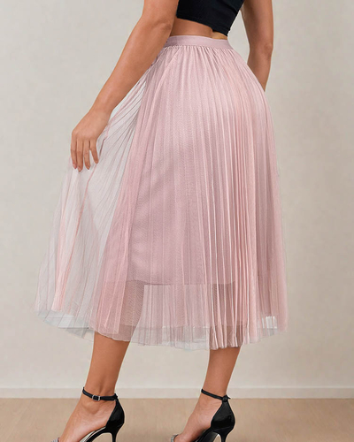 Жіноча двошарова спідниця міді Royalfashion