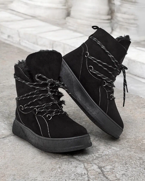 Жіночі мереживні сніжні чоботи Royalfashion Mommer