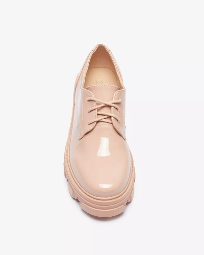Рожеві лаковані жіночі напівчеревики Delgor- Footwear