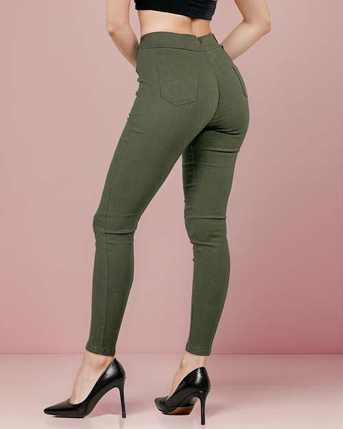 Жіночі брюки-теггінг з високою талією Royalfashion