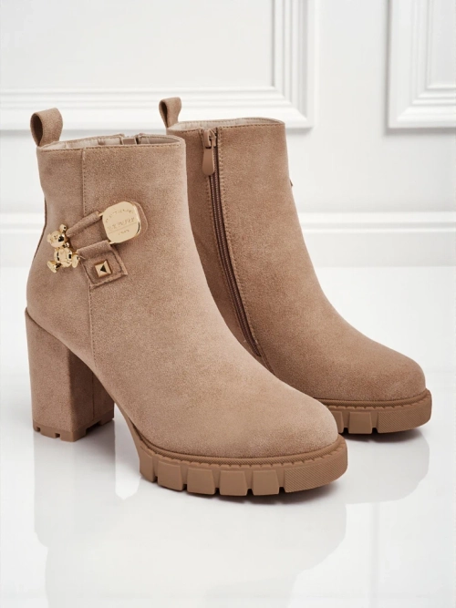 Ботильйони жіночі еко замшеві на підборах Bearr