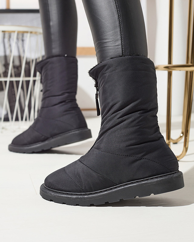 Чорні жіночі черевики а-ля снігоступи Tirigga- Footwear