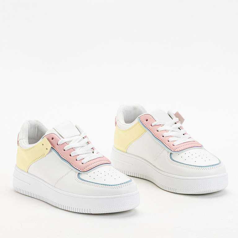 Bílé a žluté sportovní boty pro ženy Sney - Footwear