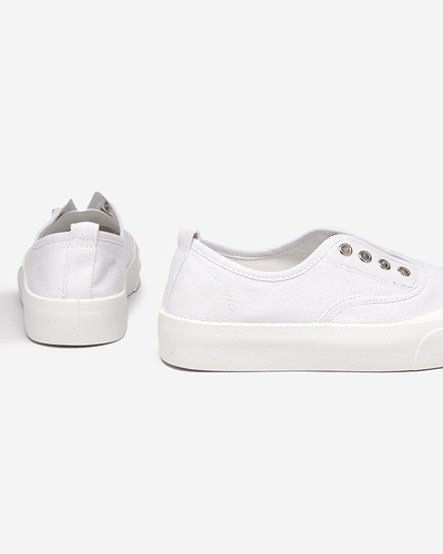 Жіночі білі кросівки на більш товстій підошві Askol- Shoes