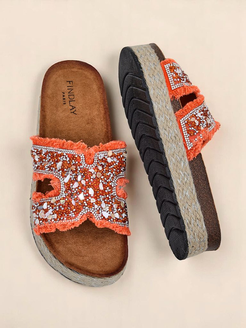 Royalfashion Жіночі шльопанці з прикрасами Candy Candy