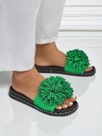 Royalfashion Жіночі шльопанці на плоскій підошві Flora Blide