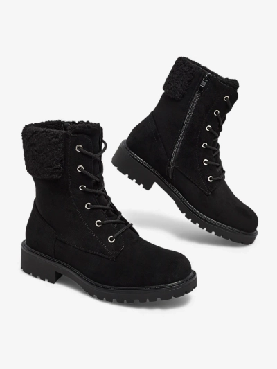 Eko semišové šněrovací dámské kotníkové boty Trevolla