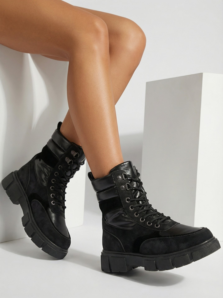 Černé dámské zateplené boty Kasemi- Footwear