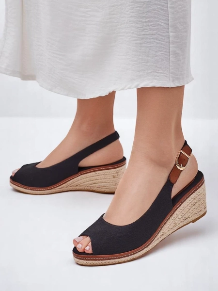 Royalfashion Dámské sandály na klínu bez prstů Tafenis