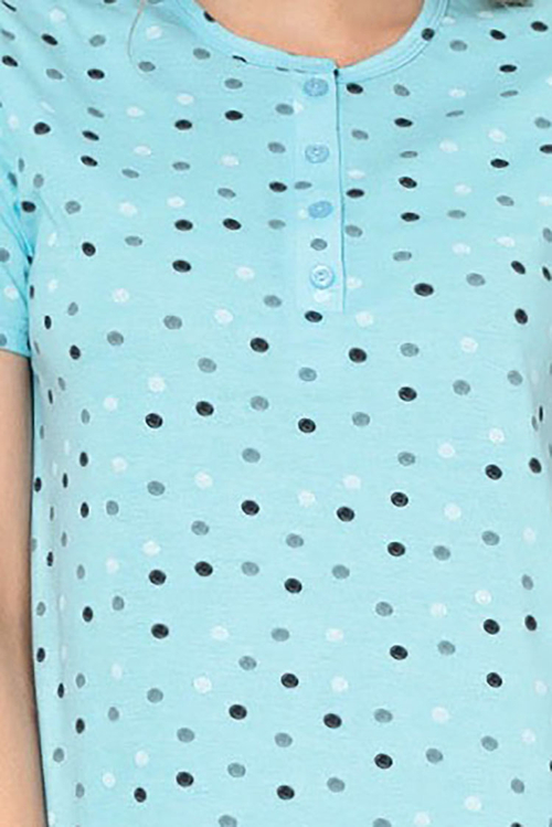 Royalfashion Жіноча нічна сорочка в горошок