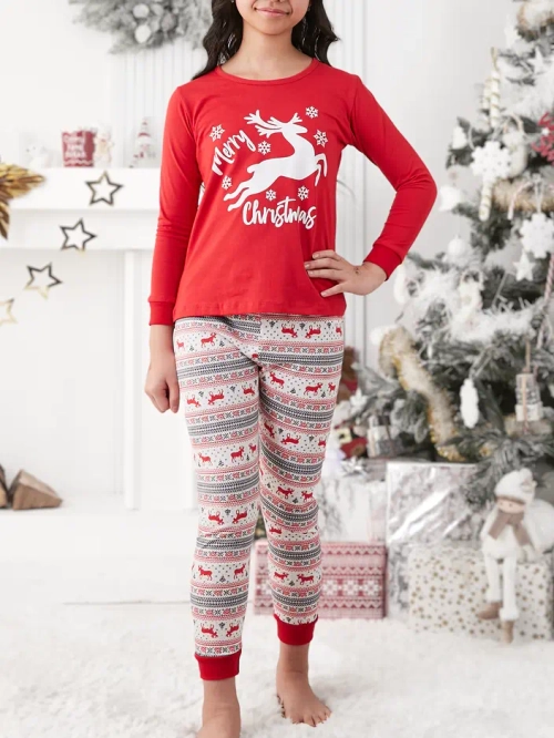 Royalfashion святкові дитячі піжами з принтом