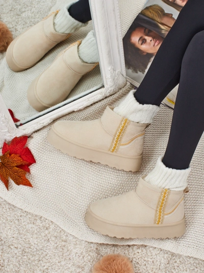 Krátké boty a'la sněhule dámské Pravel