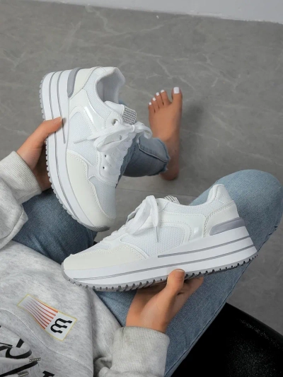 Royalfashion dámské sportovní tenisky na platformě Revided