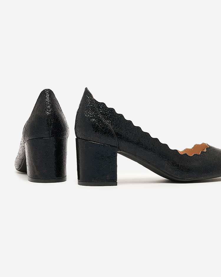 Royalfashion Černé dámské lodičky na jehle Nynony