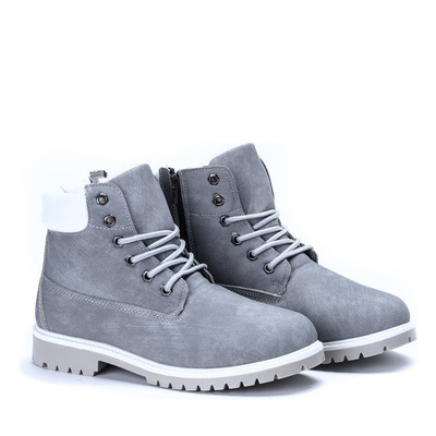 Ocieplane trapery w kolorze szarym Madilynn - Obuwie