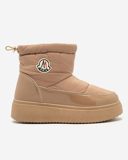 Royalfashion Жіночі черевики-сліпони для снігу коричневого кольору Ademra