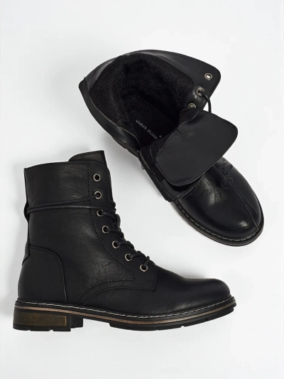 Eko kožené šněrovací dámské kotníkové boty Ravonna