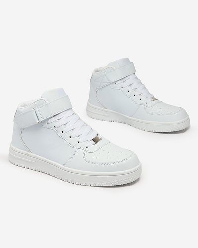 Royalfashion Спортивні чоловічі високі кеди білого кольору Detocci