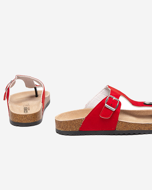 Червоні жіночі шльопанці Sodifo