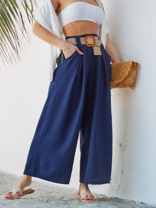 Royalfashion Жіночі широкі штани з віскози