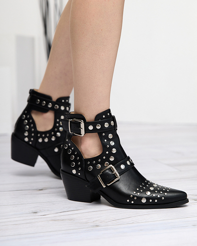 Černé kotníkové boty s Farrcy jety - Obuv