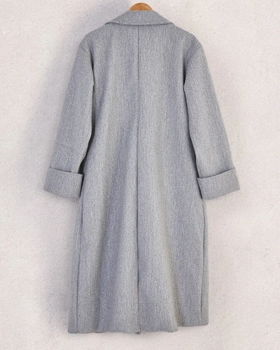 Royalfashion Dlouhý dámský kabát