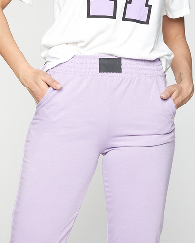 Жіночий фіолетово-білий спортивний набір