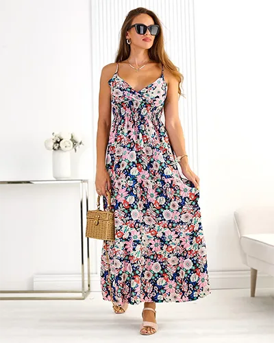 Royalfashion Dámské bavlněné midi šaty