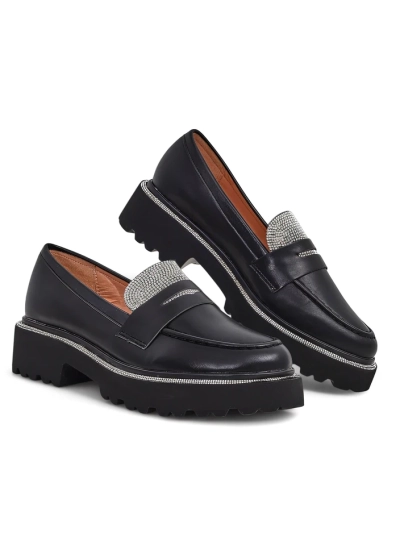 Royalfashion Dámské mokasíny s rhinestony Vinness