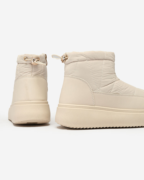 Жіночі снігоступи Royalfashion кремового кольору Armeda