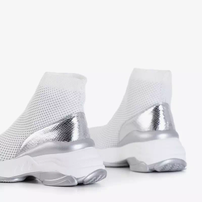 OUTLET Bílé vysoké sportovní boty Lupin - Footwear