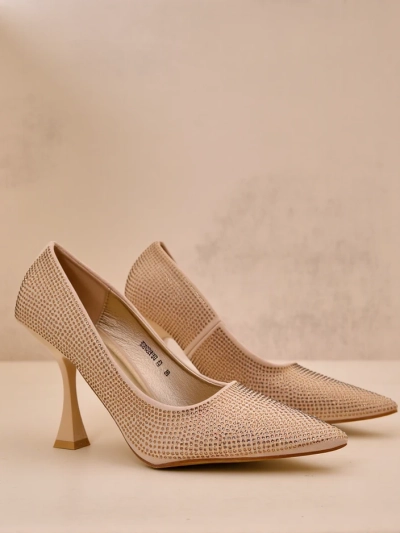Royalfashion Dámské stiletto boty s rhinestones Gesion