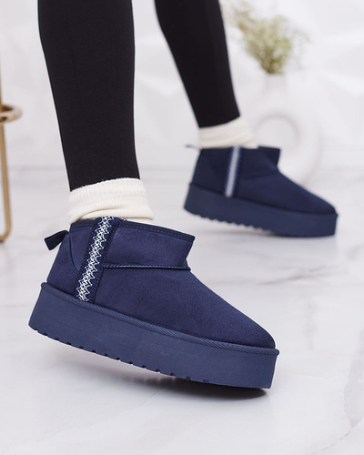 Royalfashion Світло-коричневі жіночі черевики а-ля снігоступи з орнаментом Parisela