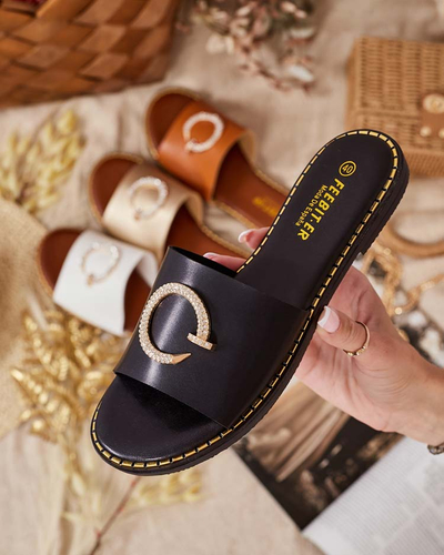 Royalfashion Dámské žabky s plochou podrážkou Omerta