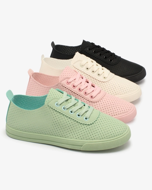 Royalfashion Рожеві жіночі ажурні теніски Salomp